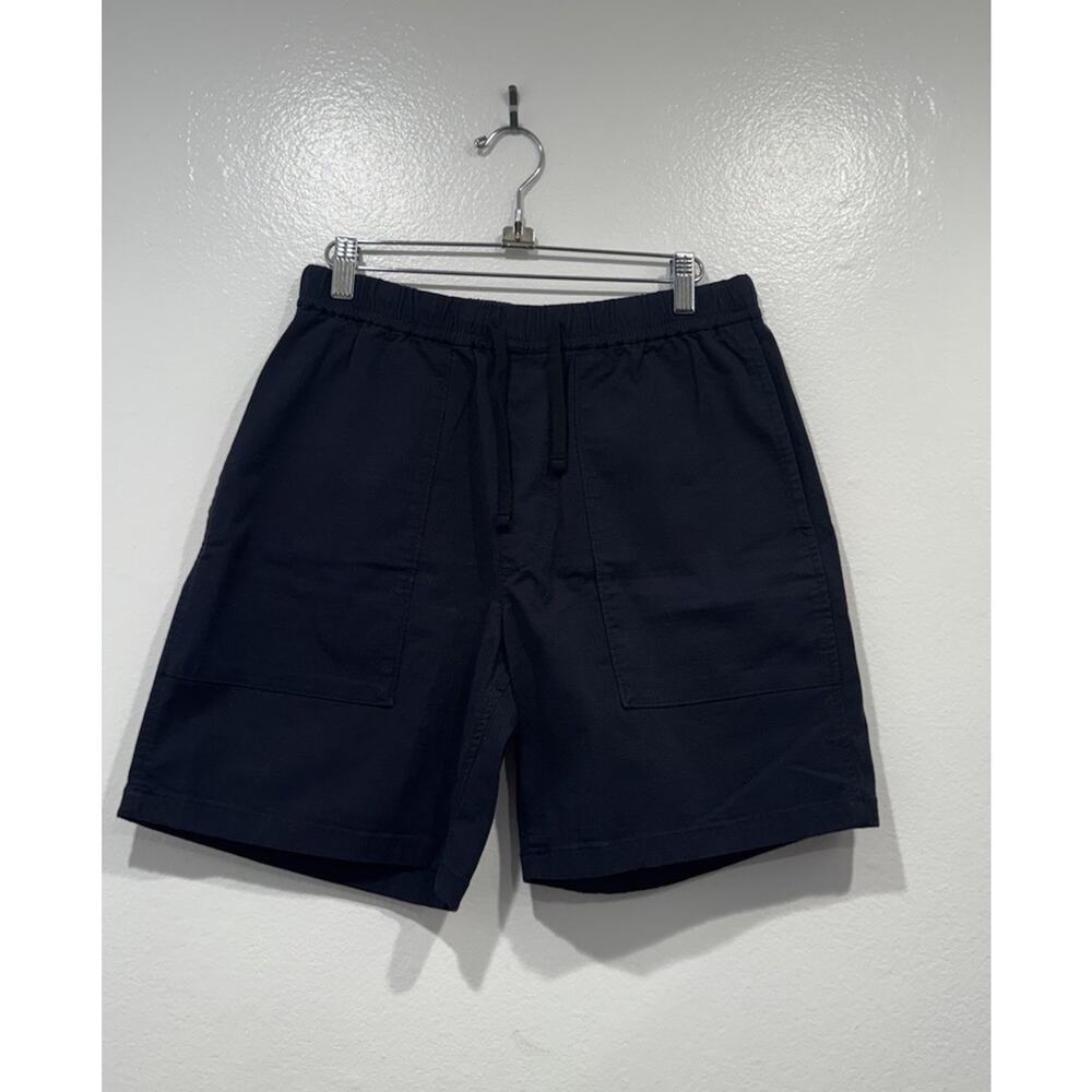 J Crew Wallace &‎ Barnes Navy Blue Ripstop Camp Shorts 7" Inseam